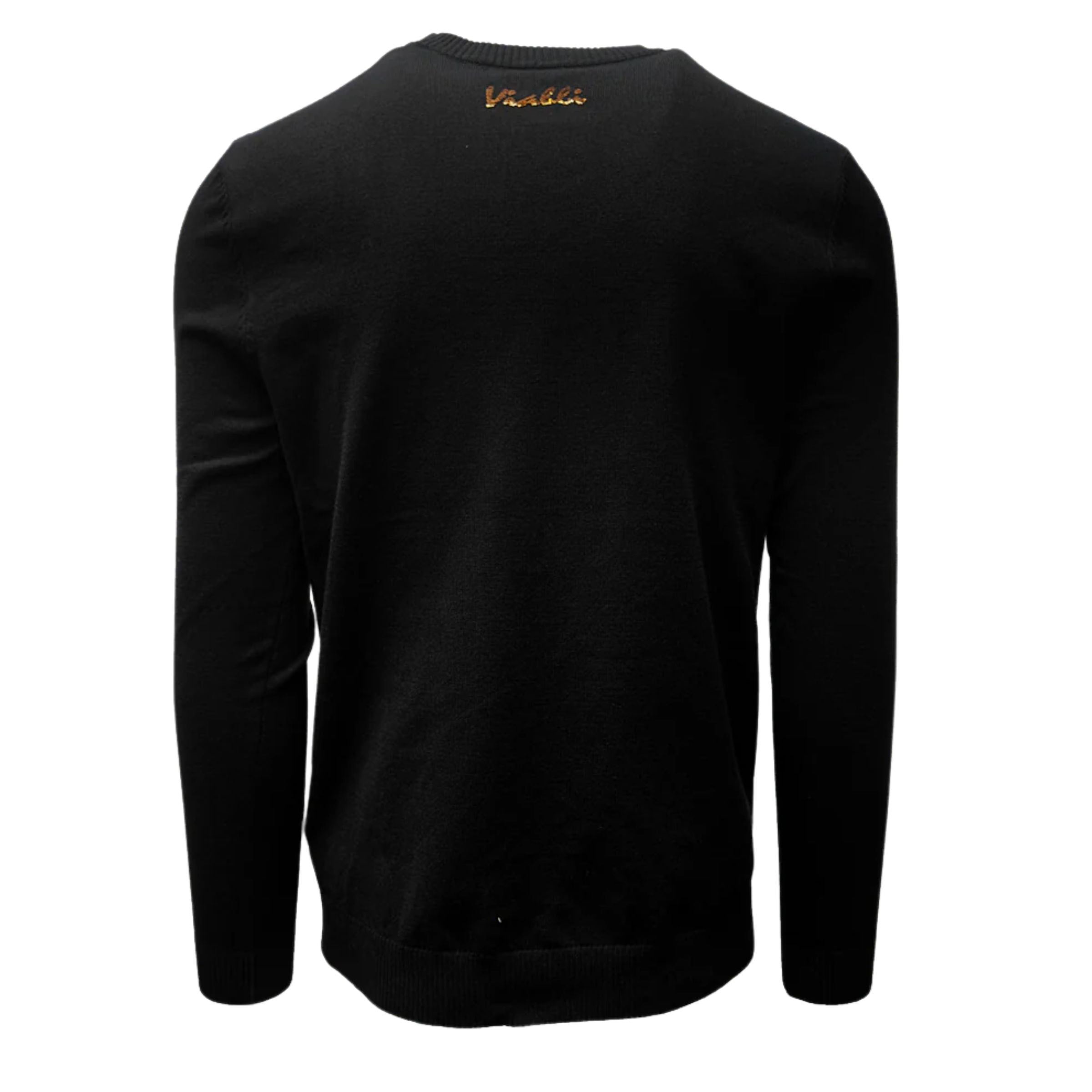 Vialli Sweater Sequenced Wings Gold-Black